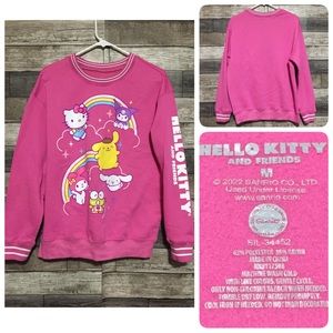 Sanrio Hello Kitty And Friends Sweatshirt Women’s M Pink Pullover Fleece